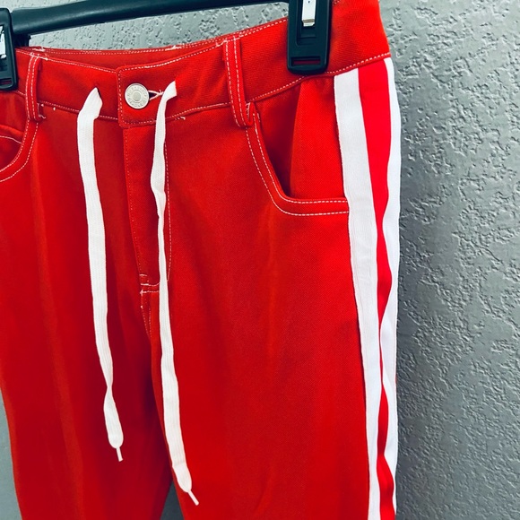 Adika Pants - New w/ tags$ Adika Red Polyester White Stripes Pants
